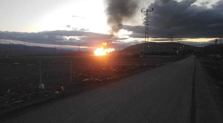 Ağrı'da Türkiye-İran doğal gaz boru hattında patlama