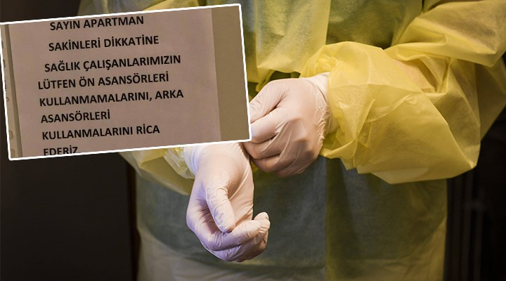 Sinop'ta sağlık çalışanlarına tepki çeken yazı