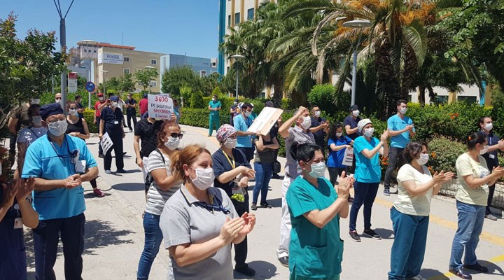Sağlıkçılardan Sağlık Bakanlığı’na ‘ek ödeme’ protestosu