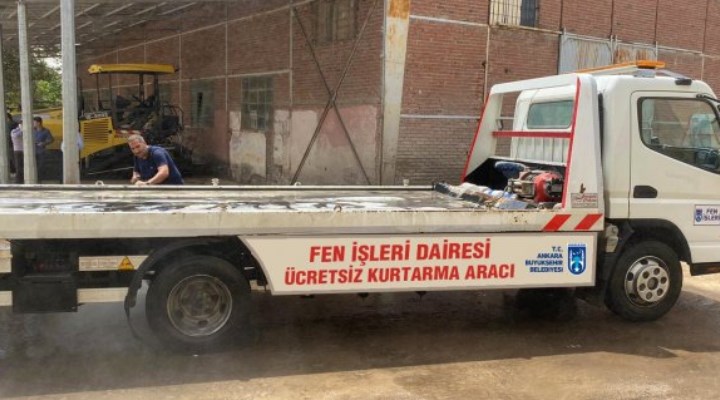Ankara Büyükşehir Belediyesi yolda kalanın ücretsiz yanında olacak