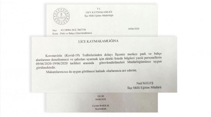 Diyarbakır'da, öğretmenlere verilen 'park ve bahçe denetleme' görevi iptal edildi