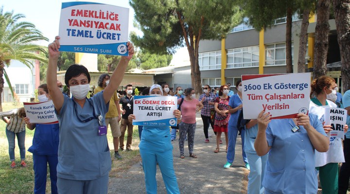 DEÜ Tıp Fakültesi sağlık çalışanlarının hak arama mücadelesi devam ediyor