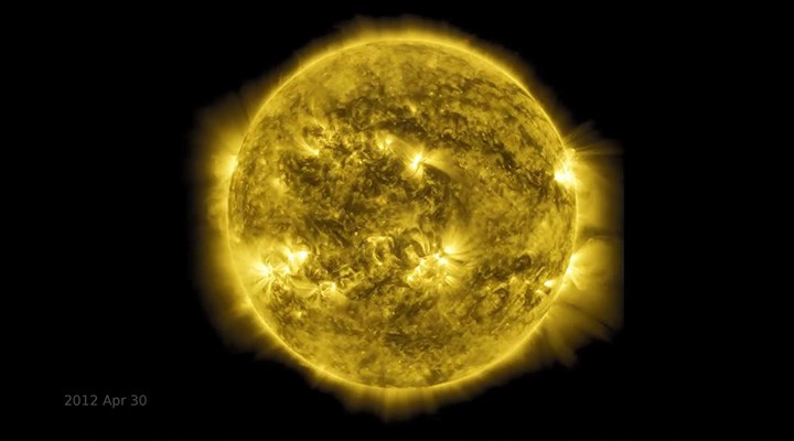 NASA, Güneş’in 10 yıllık fotoğraflarını film haline getirdi