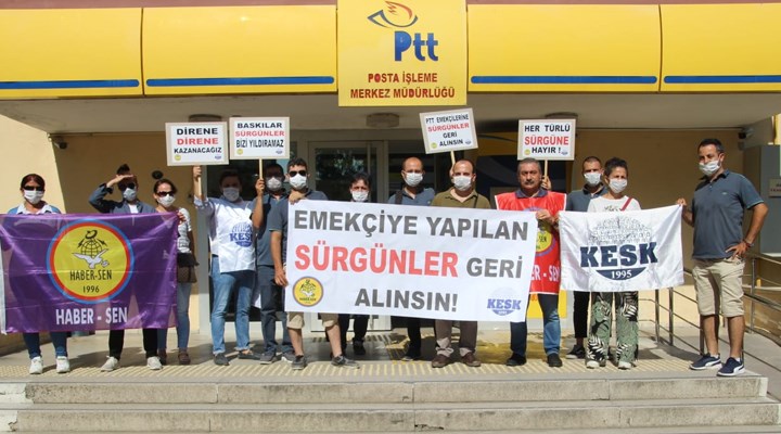 PTT emekçileri: Sürgün kararları iptal edilmezse Ankara’ya yürüyeceğiz