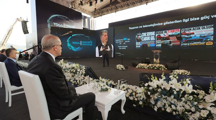 Erdoğan, yerli otomobil fabrikasının temel atma töreninde konuştu
