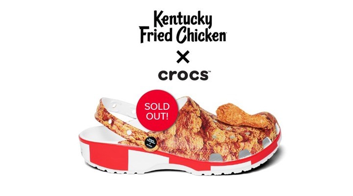 KFC ve Crocs’un tavuk kokulu terlikleri yarım saatte tükendi