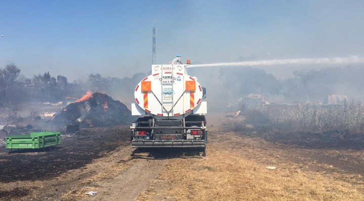 Bursa’da çiftlikten ormana sıçrayan yangın kontrol altına alındı