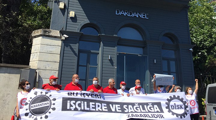 DİSK eylem yaptı, Dardanel'den 'toplama kampı' sistemiyle ilgili açıklama geldi