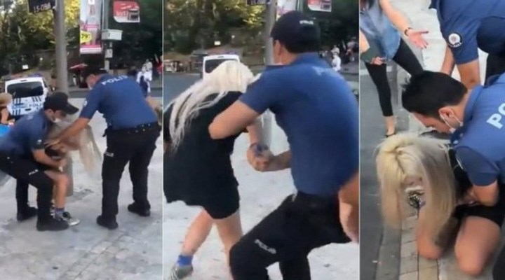 Kadıköy'de bir kadına şiddet uygulayan polisler görevinden uzaklaştırıldı