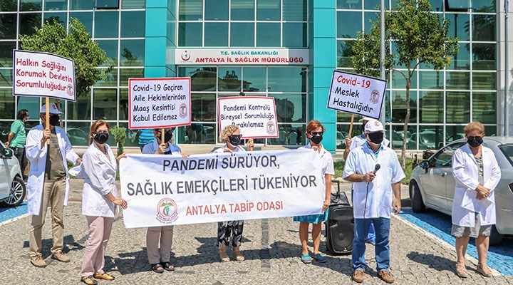 Antalya Tabip Odası: Covid-19'a yakalanan sağlık çalışanları meslek hastalığı kapsamına alınmalı