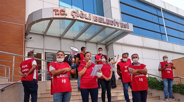 Çiğli Belediyesi temizlik işçilerinden grev kararı