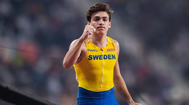 İsveçli atlet Duplantis, sırıkla atlamada açık hava rekorunu kırdı