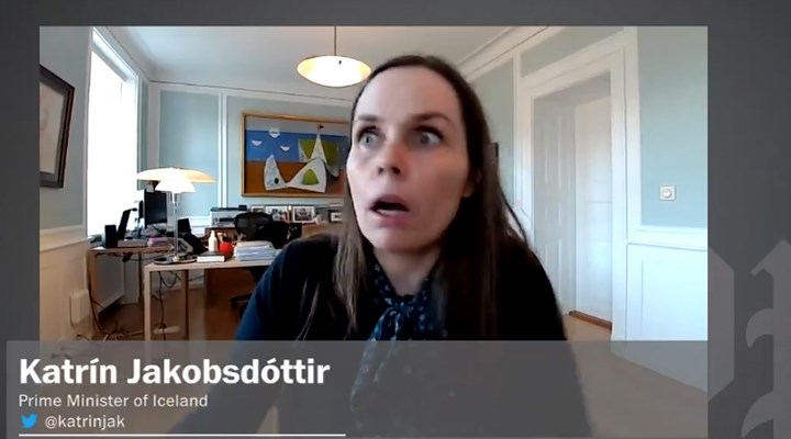 İzlanda Başbakanı depreme canlı yayında yakalandı