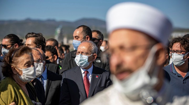 Kılıçdaroğlu, İzmir’de cenaze törenine katıldı