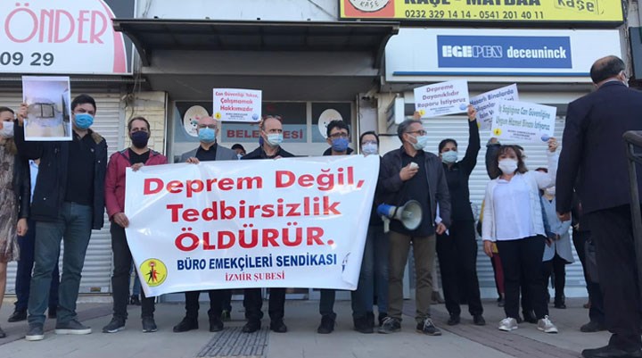 BES İzmir Şubesi: Sağlıklı binalarda çalışmak tüm emekçilerin hakkıdır