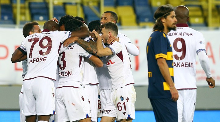 Trabzonspor deplasmandaki galibiyet hasretine son verdi