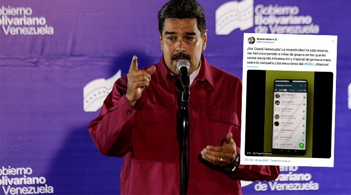 Venezuela Devlet Başkanı Maduro, numarasını paylaştı: "Bana yazın"