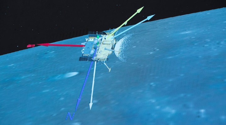 Çin'in uzay aracı 'Chang'e 5', Ay'ın yüzeyinden örnek topladı