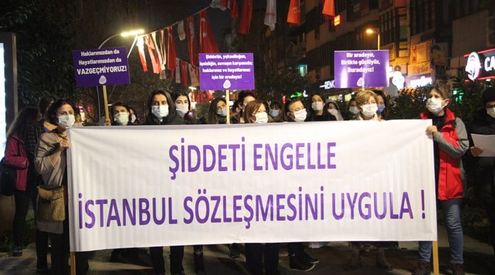 Kocaeli'de katledilen kadınlar için eylem: İstanbul Sözleşmesi uygulansın!