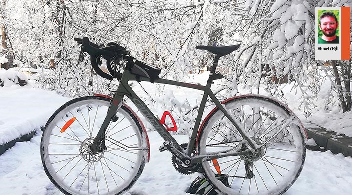 Bisiklet tutkusu kar kış dinlemez