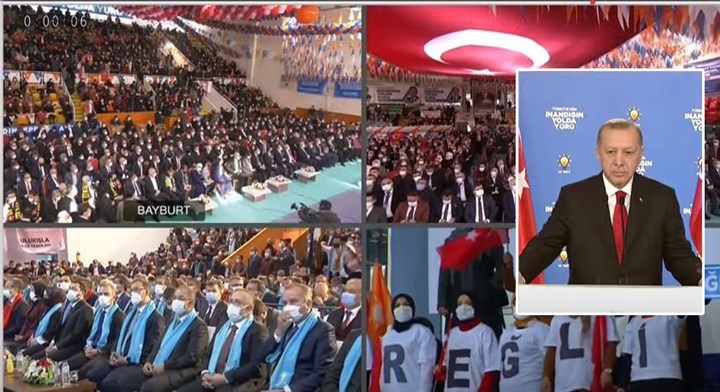 Pandemi kurallarının hiçe sayıldığı AKP kongreleri sürüyor