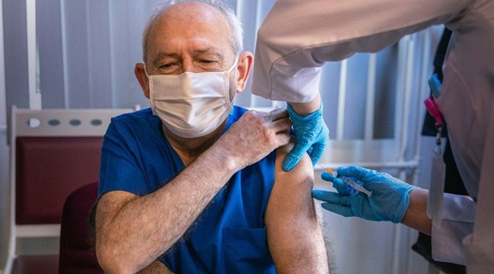 Kemal Kılıçdaroğlu koronavirüs aşısının ilk dozunu yaptırdı