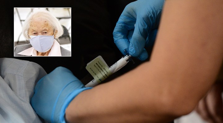 111 yaşındaki Aulenbacher, koronavirüs aşısı vurulan en yaşlı insan oldu