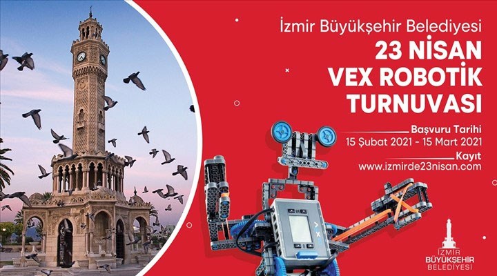 İzmir Büyükşehir Belediyesi’nden Vex Robotik Turnuvası