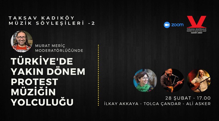 TAKSAV Kadıköy Müzik Söyleşileri’nin bu haftaki konukları: İlkay Akkaya, Tolga Çandar, Ali Asker