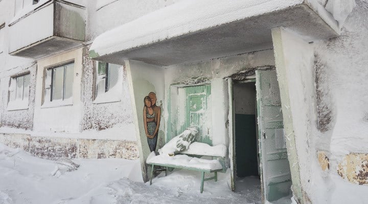 Buz ve karla kaplı şehir: Vorkuta