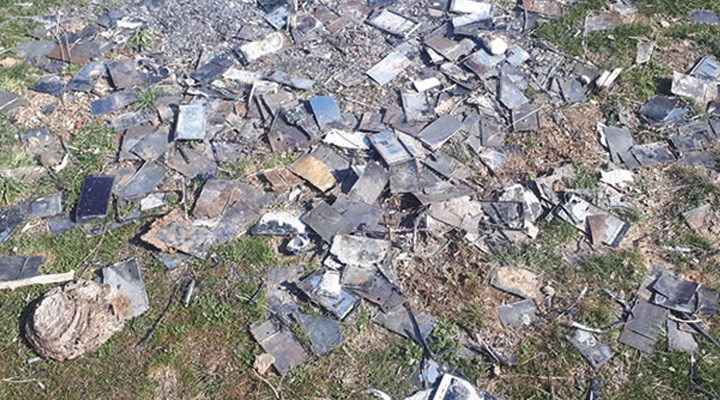 Kayseri'de yakılmış bin adet cep telefonu bulundu