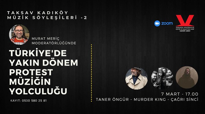 TAKSAV Kadıköy’ün bu haftaki konukları: Taner Öngür, Murder King, Çağrı Sinci