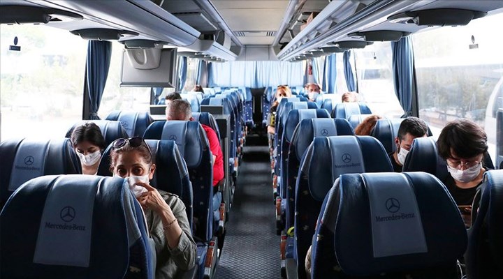 Şehirler arası otobüslere yüzde 50 sınırı kaldırıldı