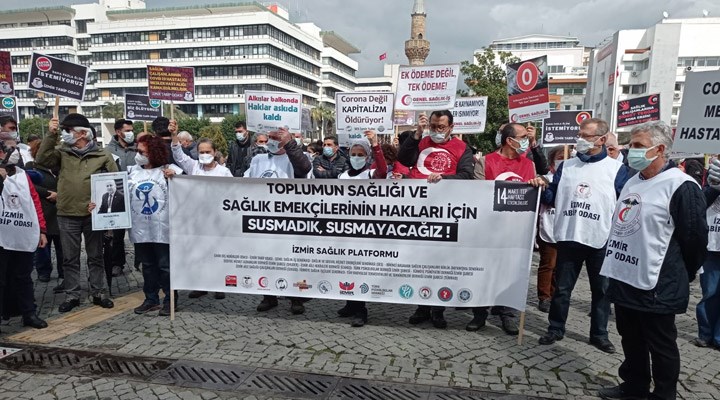 İzmir Sağlık Platformu: Sağlık emekçilerinin hakları için susmadık, susmayacağız