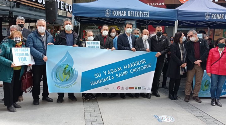 Çevre örgütleri 'Dünya Su Günü' kapsamında İzmir'de buluştu: Su bir yaşam hakkıdır