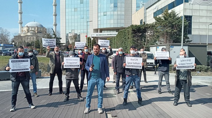AKP’li belediye işçileri haklarını istiyor