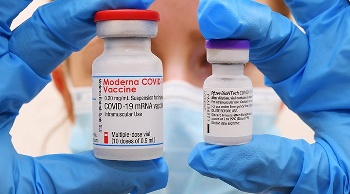 Pfizer ve Moderna aşıları ikinci dozdan sonra yüzde 90 etkili