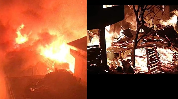 Artvin’de yangın: 7 ev kullanılamaz hale geldi