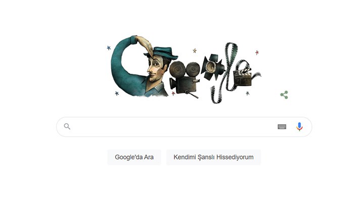 Google'dan Sadri Alışık için doodle