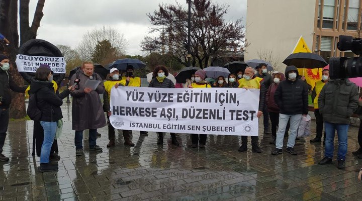 Eğitim Sen İstanbul Şubeleri: Eğitim emekçileri hızlıca iki doz aşılanmalı