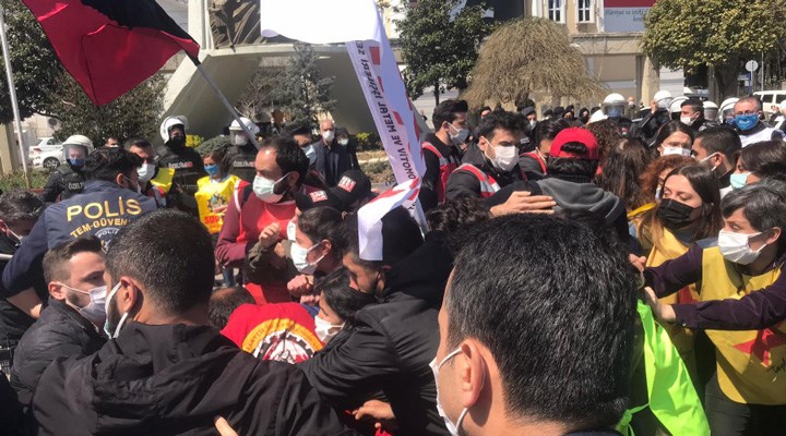 Bakırköy'de işçilerin basın açıklamasına polis müdahalesi: 30’dan fazla kişi gözaltına alındı