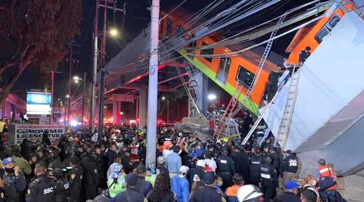 Meksika'da metro üst geçidi çöktü: 23 ölü, 70 yaralı