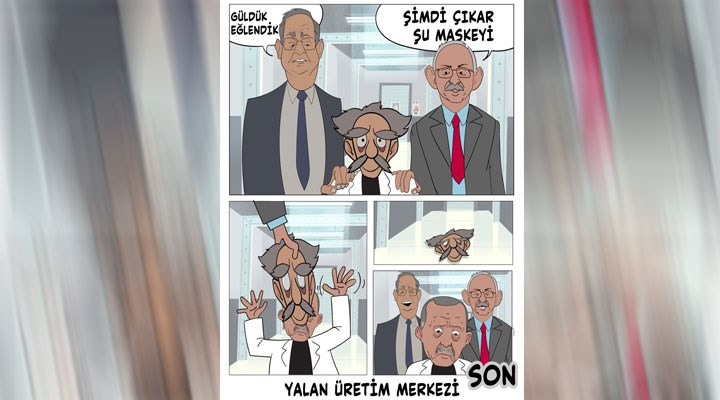 CHP'den AKP'ye karikatürlü yanıt: Şimdi çıkar şu maskeyi