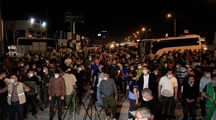Kısıtlamaya rağmen Türkiye'nin birçok ilinde İsrail protestosu düzenlendi: Araçlarla konvoy yapıldı