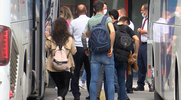 Otogarda dönüş yoğunluğu başladı, otobüs biletleri tükendi