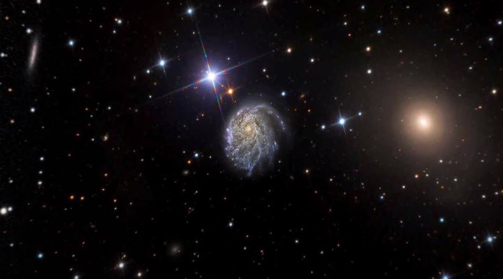 Hubble Uzay Teleskobu, deforme olmuş galaksiyi görüntüledi