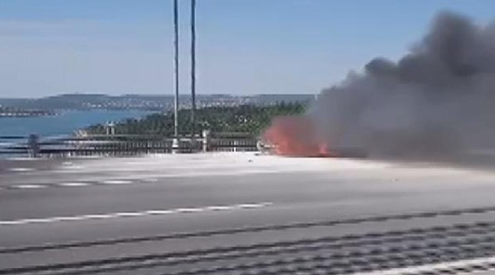 FSM Köprüsü'nde araç yangını