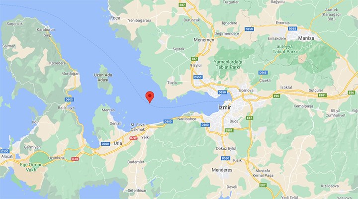 İzmir Körfezi'nde 3.1 büyüklüğünde deprem