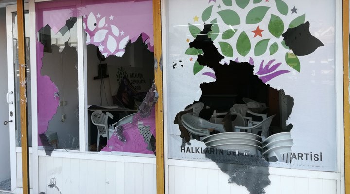 Marmaris'te HDP binasına silahlı saldırı