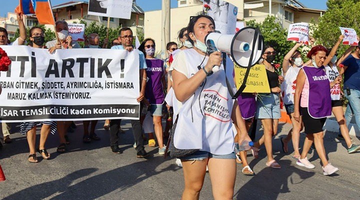 Kadınlar Hatun Güneş'in öldürülmesini protesto etti